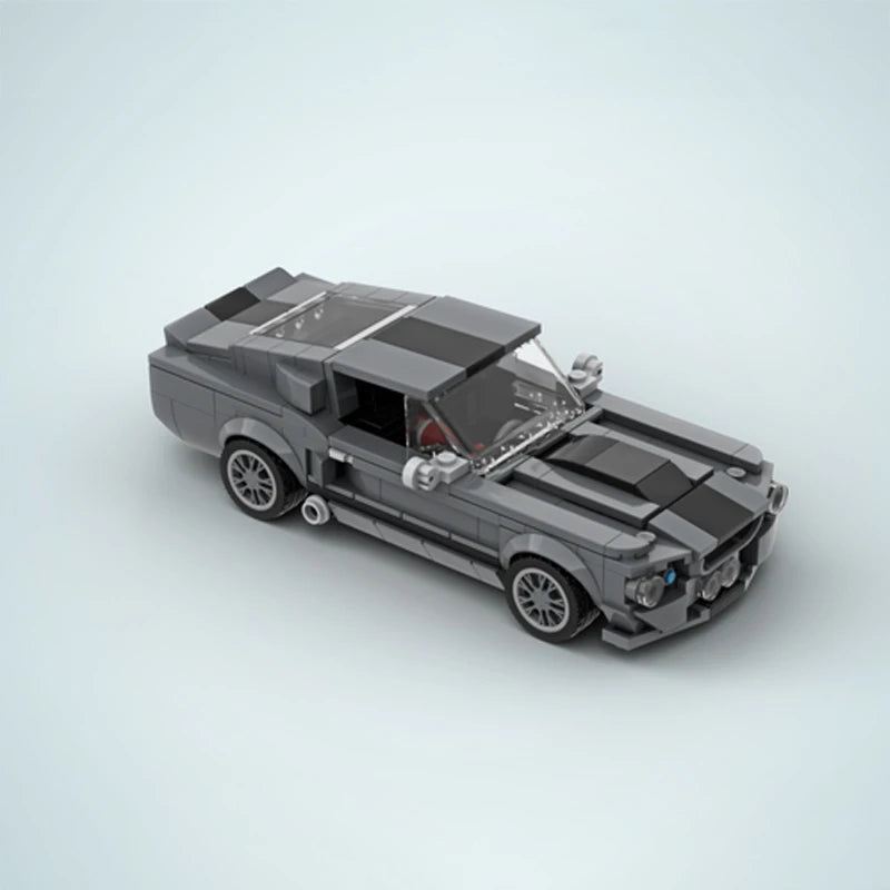 364Pcs MOC Mustang Super Racing Speed Shelby GT500 Bricks Creative Cars Building Block Model Kids DIY Educational Toys Gifts