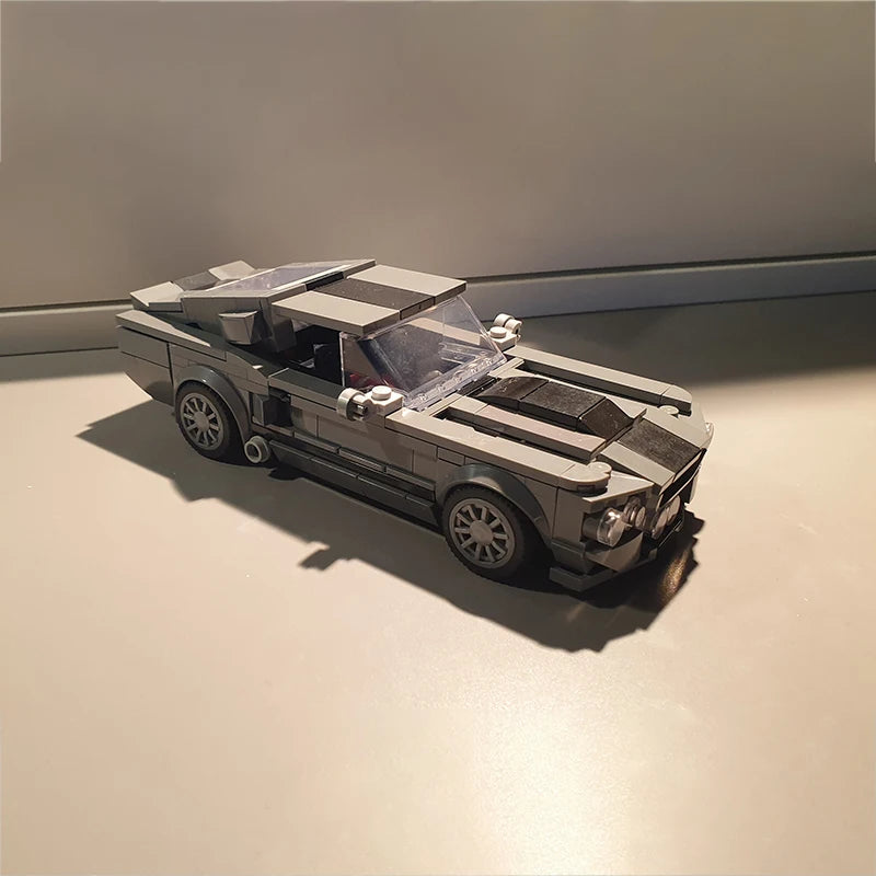 364Pcs MOC Mustang Super Racing Speed Shelby GT500 Bricks Creative Cars Building Block Model Kids DIY Educational Toys Gifts