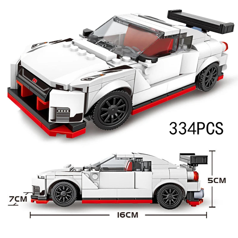 Racing Car City Speed Champions Sports Model Building Blocks DIY Bricks MOC Toy Classic Rally Super Racers Vehicle f1 technique