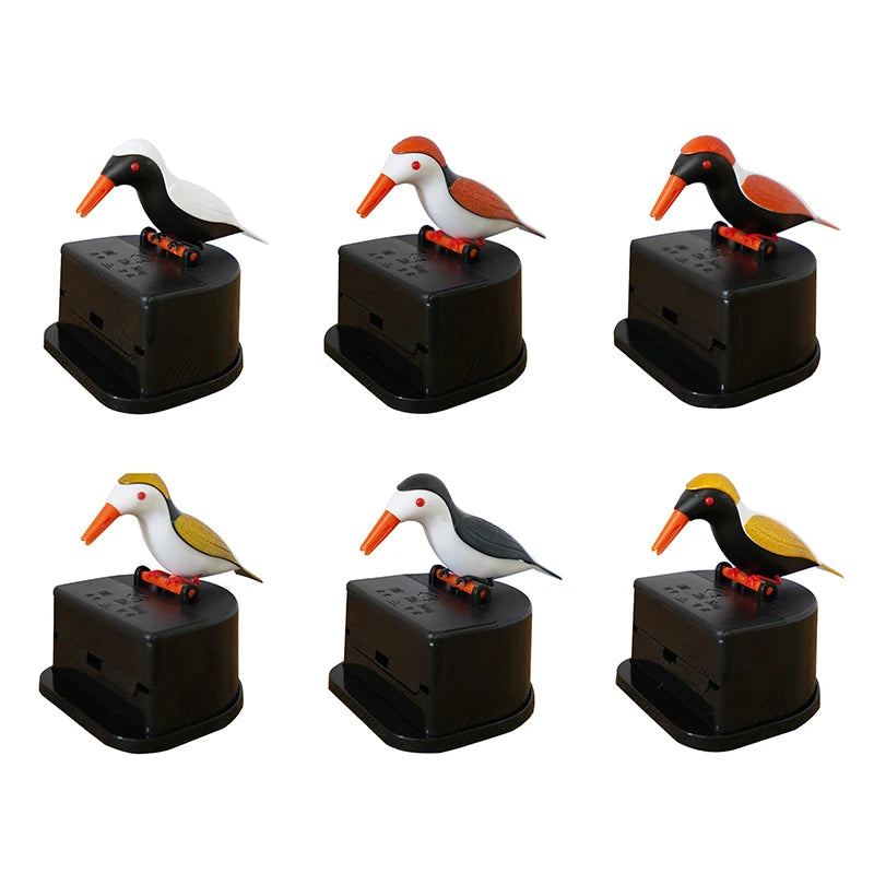 1 distributeur de cure-dents en forme d'oiseau mignon, cadeau de nettoyage des dents, matériau de haute qualité, boîte automatique de cure-dents en forme d'oiseau