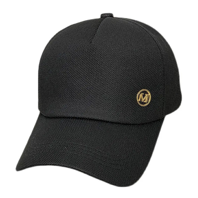 Gorra de malla de verano para mujer, versión coreana de la marca Tide, gorras para el sol al aire libre, gorras de béisbol casuales con parasol, gorra pequeña con cara visible