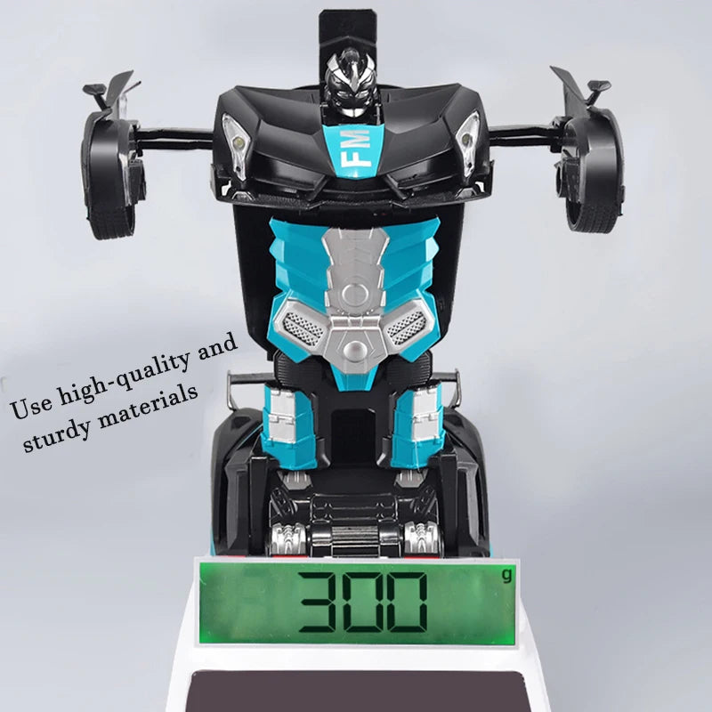 2IN1 Electric RC Car Transformation Robots One-key Deformation Car Outdoor Remote Control Sports Car Model Children Boys Toys