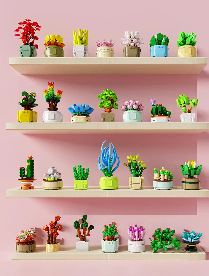 1 caja misteriosa de estilos aleatorios, caja ciega, caja misteriosa, mini ladrillo de construcción, flor, regalo de cumpleaños para niñas y amigos