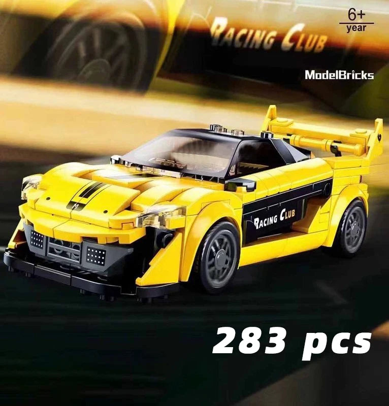 Racing Car City Speed Champions Sports Model Building Blocks DIY Bricks MOC Toy Classic Rally Super Racers Vehicle f1 technique