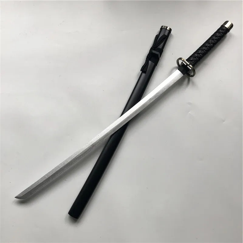 Espada de madera Ichimaru Gin para cosplay de anime, 100 cm, espada de cosplay, cuchillo ninja, arma de madera