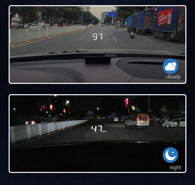 WYING M3 Auto OBD2 GPS Head-Up Display Electrónica para automóvil HUD Proyector Pantalla Digital Velocímetro para automóvil Accesorios para todos los automóviles