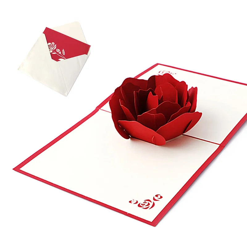 38 Styles 3D Pop Up Greeting Card Love In Hands Birthday Wedding Halloween Christmas Valentines' Day New Year Xmas Kids Gift