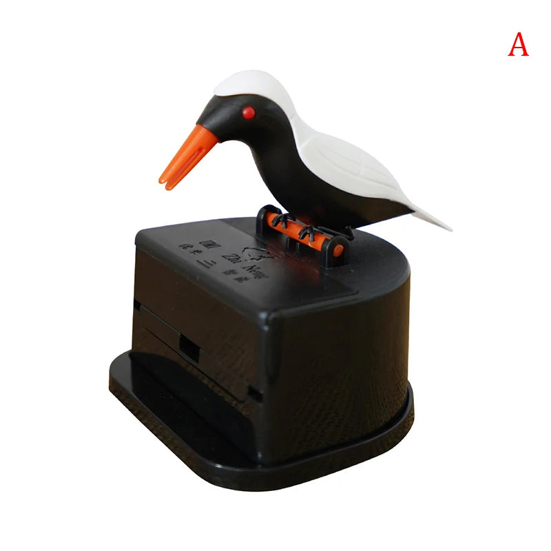 1 distributeur de cure-dents en forme d'oiseau mignon, cadeau de nettoyage des dents, matériau de haute qualité, boîte automatique de cure-dents en forme d'oiseau