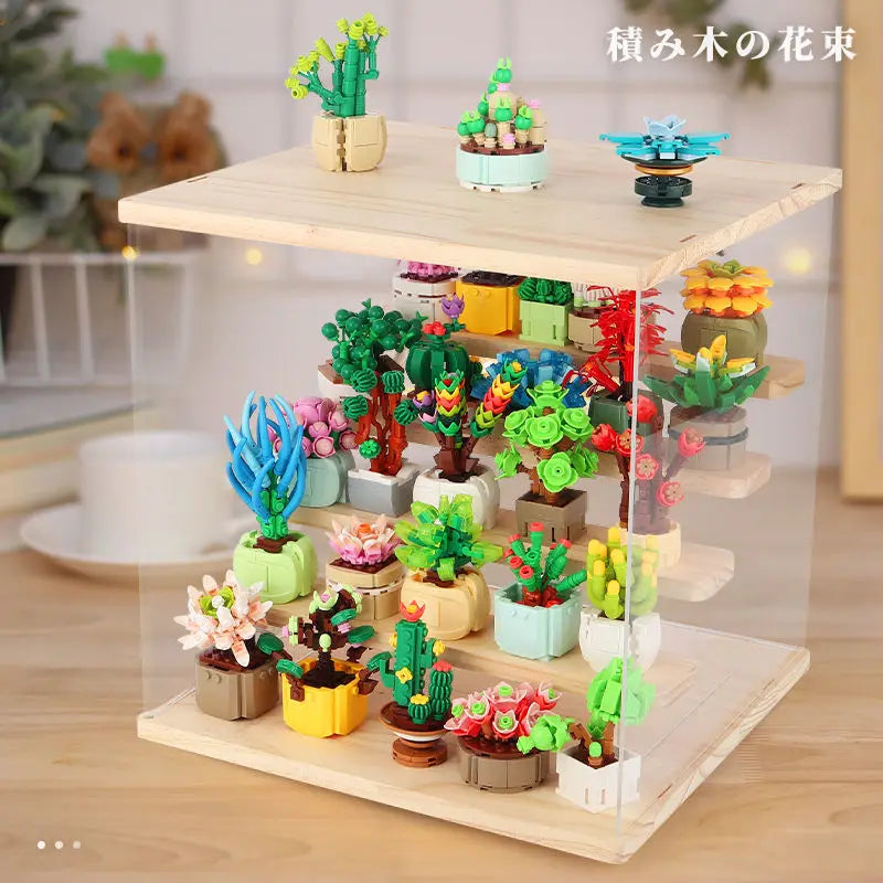 1 caja misteriosa de estilos aleatorios, caja ciega, caja misteriosa, mini ladrillo de construcción, flor, regalo de cumpleaños para niñas y amigos