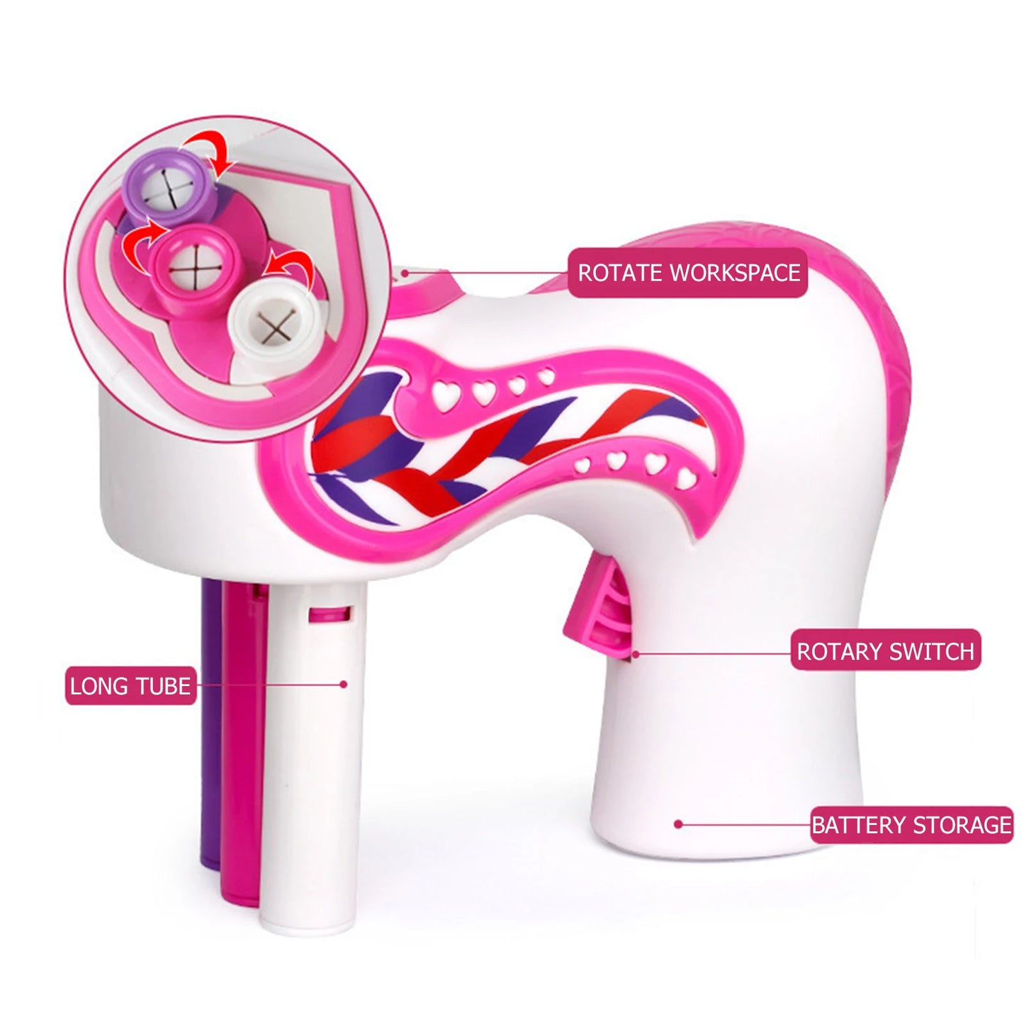 Trenzadora de cabello automática, máquina eléctrica para tejer cabello, bricolaje, rollo de tejido torcido, herramientas de peinado para trenzas torcidas, regalo para niña