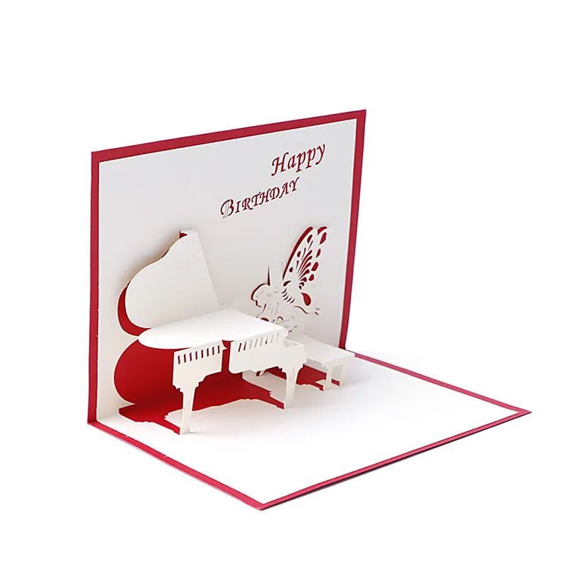 38 Styles 3D Pop Up Greeting Card Love In Hands Birthday Wedding Halloween Christmas Valentines' Day New Year Xmas Kids Gift