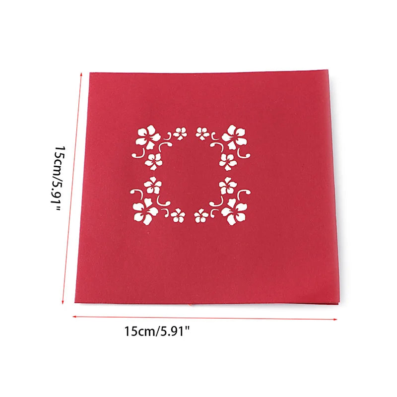 38 Styles 3D Pop Up Greeting Card Love In Hands Birthday Wedding Halloween Christmas Valentines' Day New Year Xmas Kids Gift