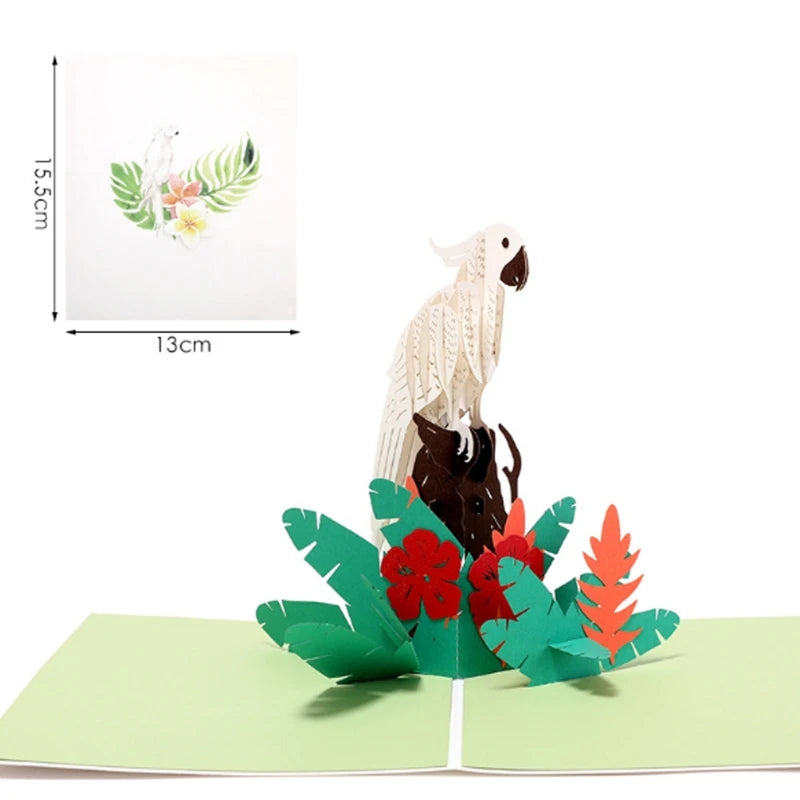 38 Styles 3D Pop Up Greeting Card Love In Hands Birthday Wedding Halloween Christmas Valentines' Day New Year Xmas Kids Gift