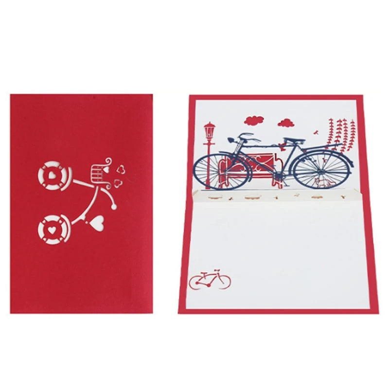 38 Styles 3D Pop Up Greeting Card Love In Hands Birthday Wedding Halloween Christmas Valentines' Day New Year Xmas Kids Gift