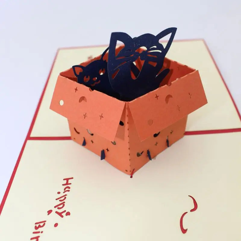 38 Styles 3D Pop Up Greeting Card Love In Hands Birthday Wedding Halloween Christmas Valentines' Day New Year Xmas Kids Gift