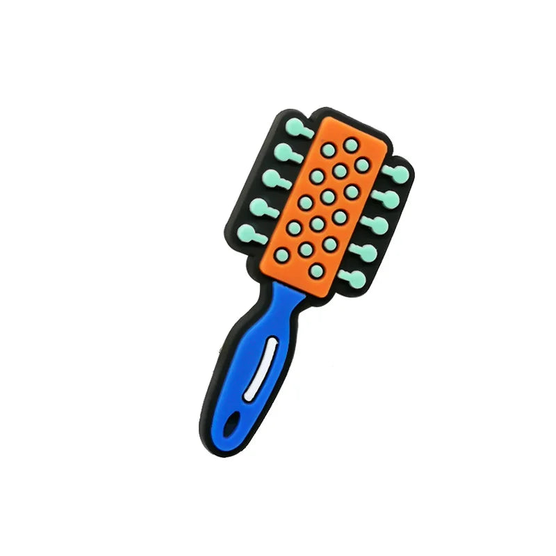 1 breloque pour chaussures en PVC pour filles et femmes, accessoires de maquillage, de rouge à lèvres, de couronne pour talons hauts, adaptés aux sabots, ornements de sandales de jardin