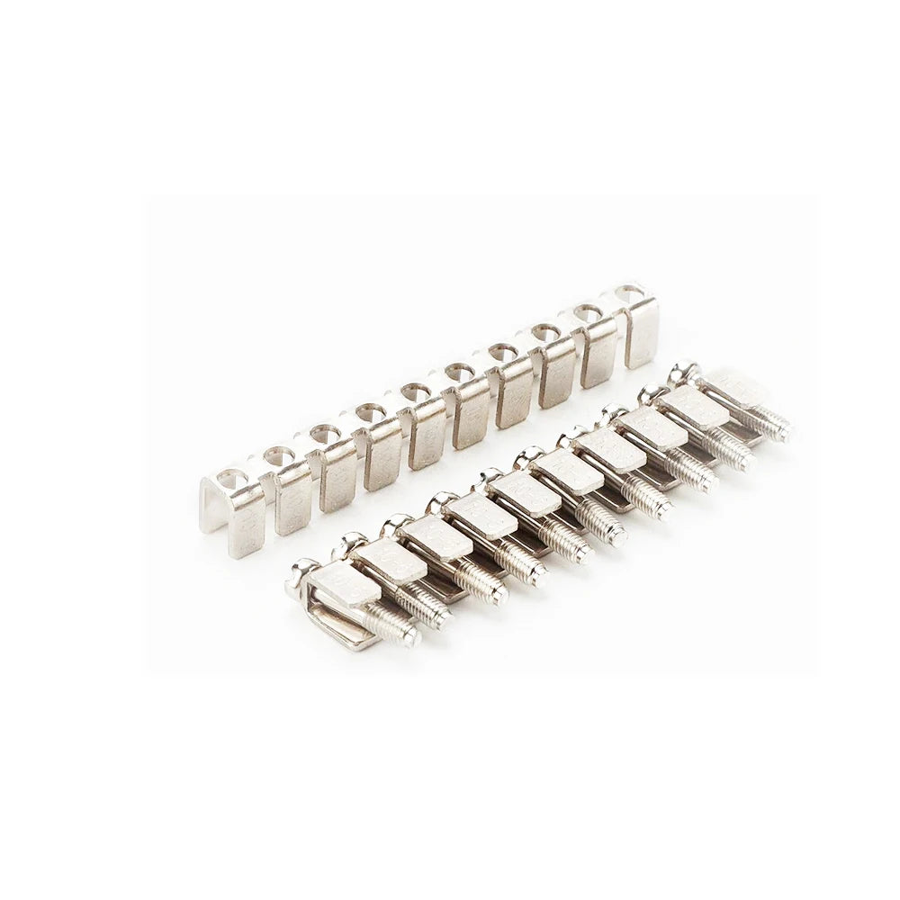 10 piezas Bloque de terminales de riel DIN UK-2.5B Cable Conductor eléctrico Conector universal Bloque de terminales de conexión por tornillo UK2.5B