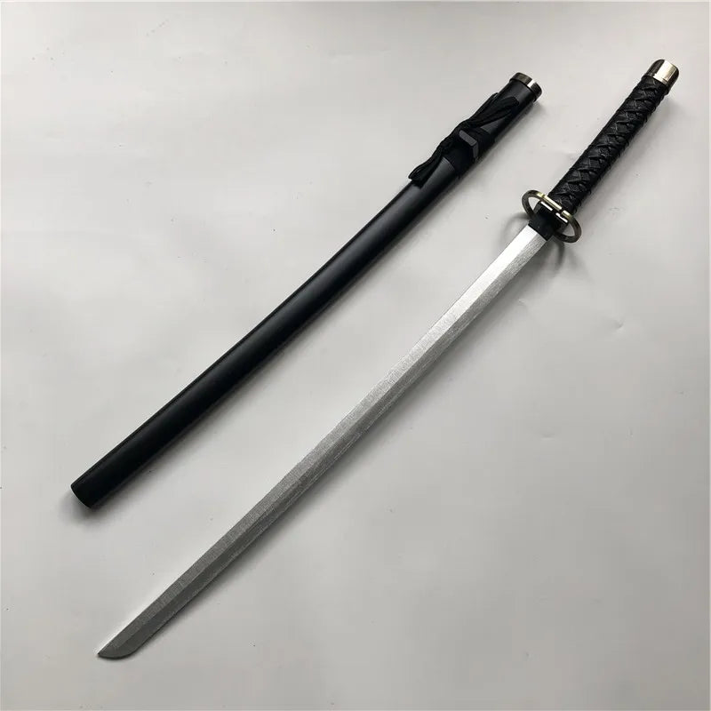 Espada de madera Ichimaru Gin para cosplay de anime, 100 cm, espada de cosplay, cuchillo ninja, arma de madera