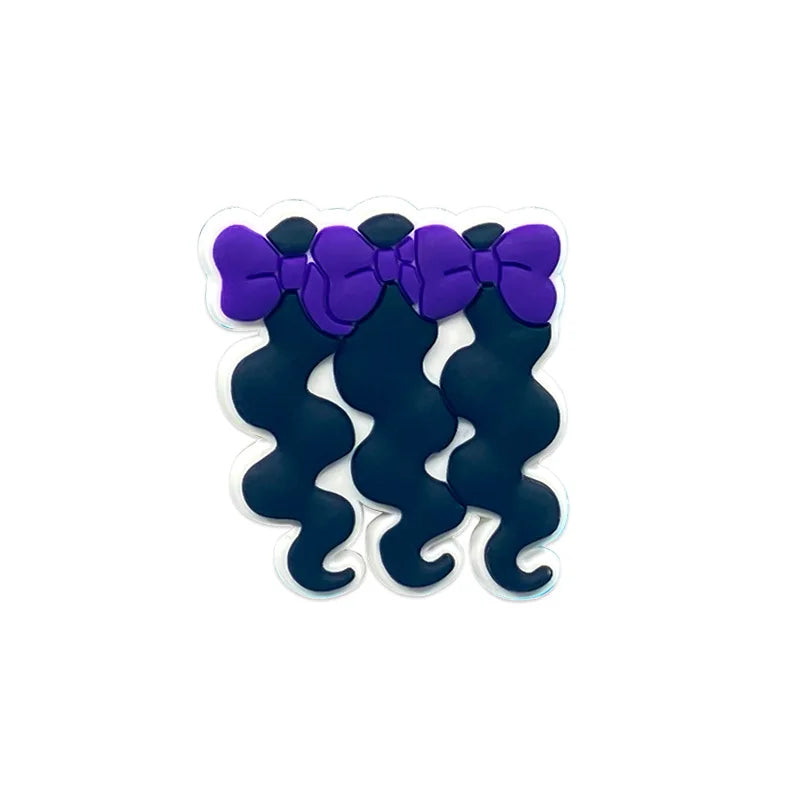 1 breloque pour chaussures en PVC pour filles et femmes, accessoires de maquillage, de rouge à lèvres, de couronne pour talons hauts, adaptés aux sabots, ornements de sandales de jardin