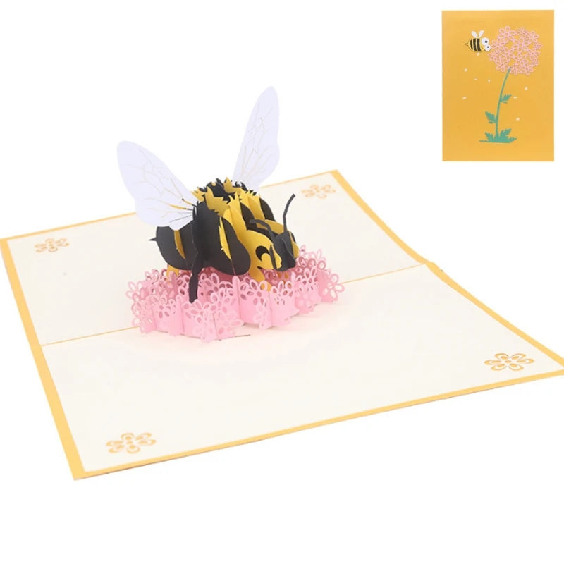 38 Styles 3D Pop Up Greeting Card Love In Hands Birthday Wedding Halloween Christmas Valentines' Day New Year Xmas Kids Gift