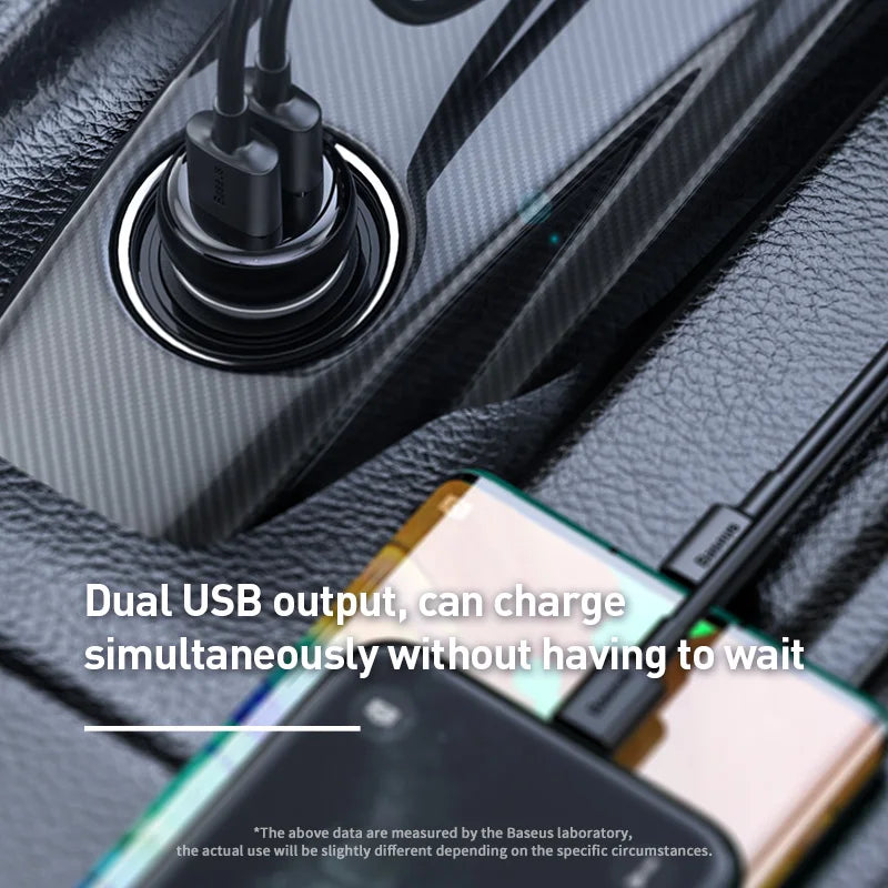 Transmisor modulador FM Baseus con Bluetooth 5.0, radio FM, cargador USB de 3,1 A, kit manos libres para coche, transmisor FM de audio auxiliar inalámbrico