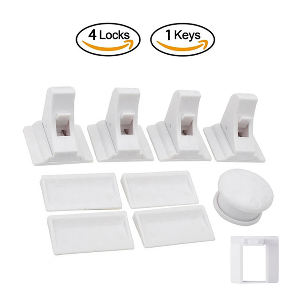 Baby Safety Lock Invisible Lock Kids Security Drawer Latch Cabinet Door Magnetic Child Safety Lock Limiter Children Protection