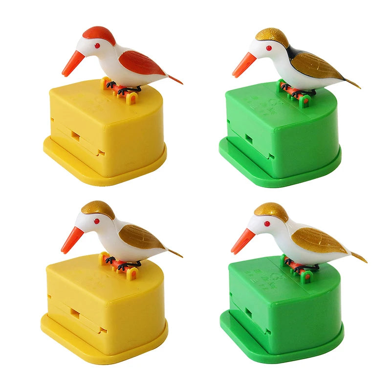 1 distributeur de cure-dents en forme d'oiseau mignon, cadeau de nettoyage des dents, matériau de haute qualité, boîte automatique de cure-dents en forme d'oiseau