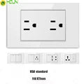 15 A/20 A 110 V-250 V Estados Unidos 1 2 enchufes Autenticación UL Toma estándar de EE. UU. Toma de corriente de América del Norte Interruptor de pared