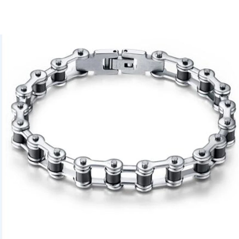 Top Quality Stainless Steel Biker Bracelet Men's Motorcycle Chain Punk Rock Male Bracelet Biker Bicycle Bracelets For Men
