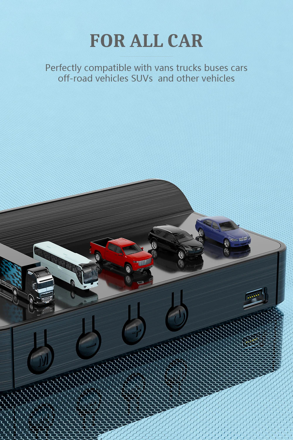 WiiYii M3 HUD Affichage tête haute OBD2 Ordinateur de bord Projecteur de vitesse OBD2 Auto Ordinateur de bord Alarme de kilométrage de carburant Accessoires de voiture