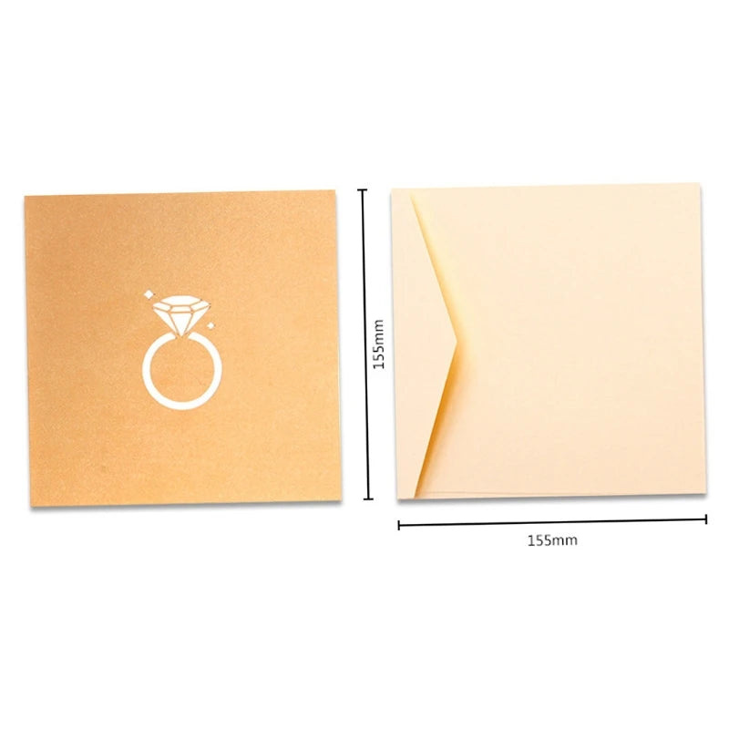 38 Styles 3D Pop Up Greeting Card Love In Hands Birthday Wedding Halloween Christmas Valentines' Day New Year Xmas Kids Gift