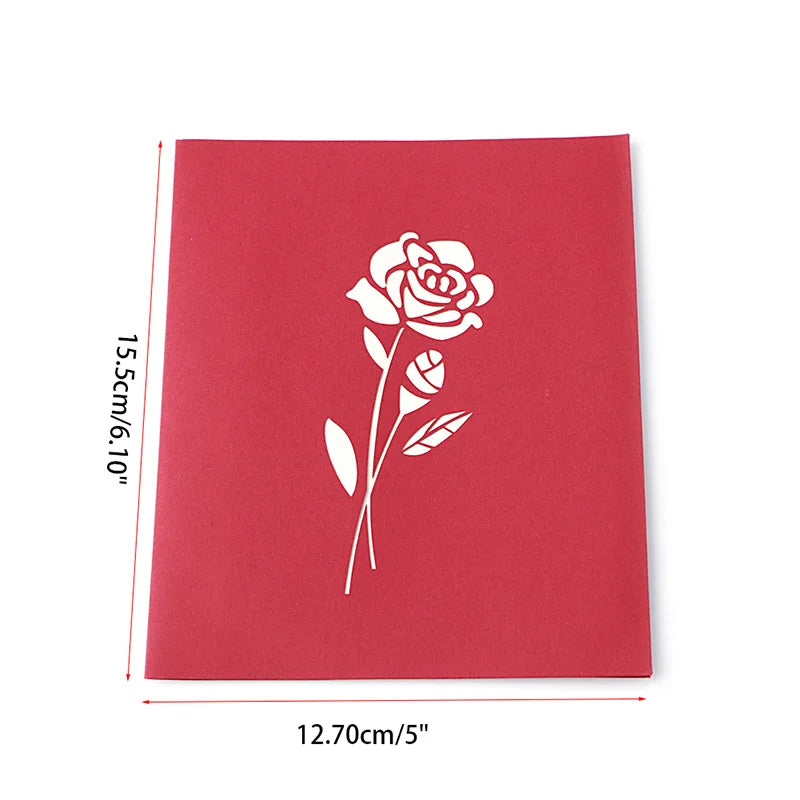38 Styles 3D Pop Up Greeting Card Love In Hands Birthday Wedding Halloween Christmas Valentines' Day New Year Xmas Kids Gift