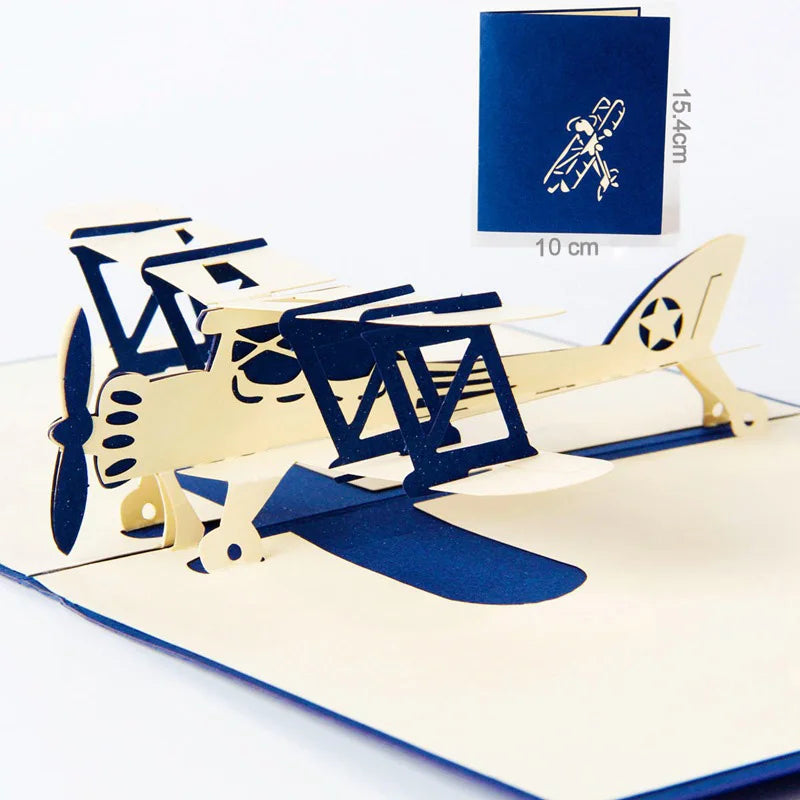 3D Pop UP Invitations Card 3D Paper World Attractions Birthday Greeting Cards 3D Tourist Postcard Save The Date Boy Gift Card