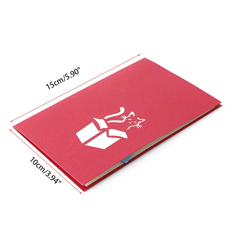 38 Styles 3D Pop Up Greeting Card Love In Hands Birthday Wedding Halloween Christmas Valentines' Day New Year Xmas Kids Gift