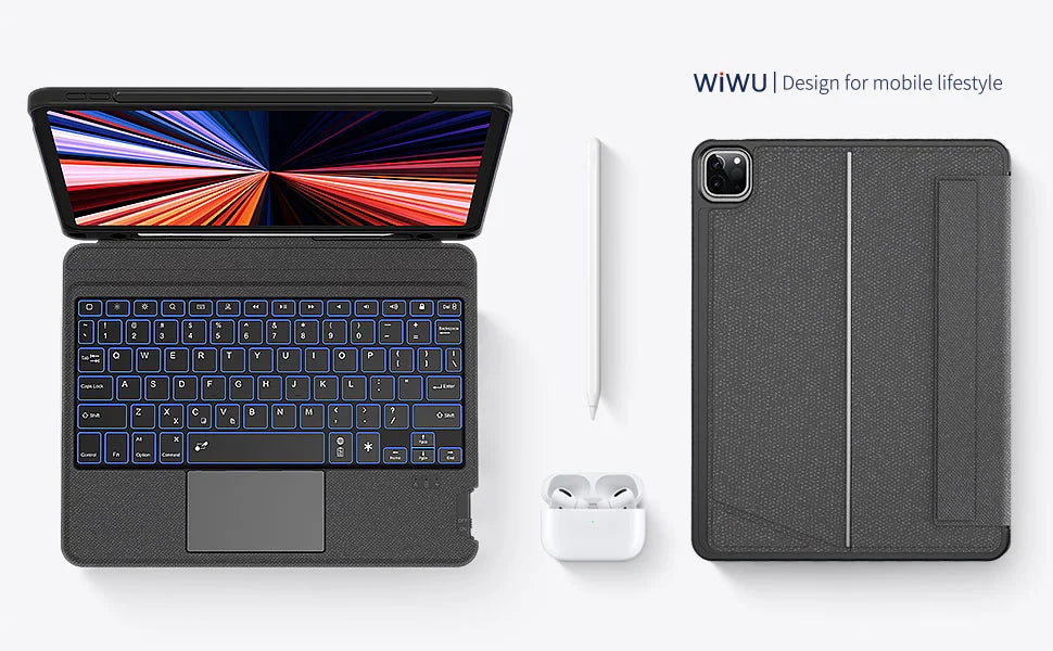 Clavier sans fil WiWU pour iPad Pro 11 13 2024 12.9 11 10.9 Clavier magnétique détachable pour iPad Air 11 13 2024 Clavier de tablette