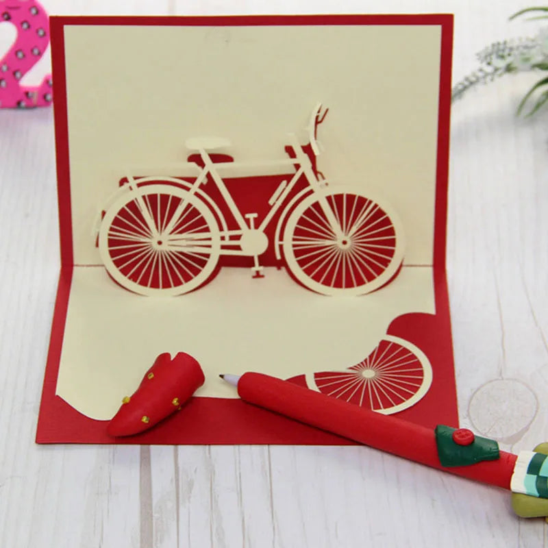 38 Styles 3D Pop Up Greeting Card Love In Hands Birthday Wedding Halloween Christmas Valentines' Day New Year Xmas Kids Gift