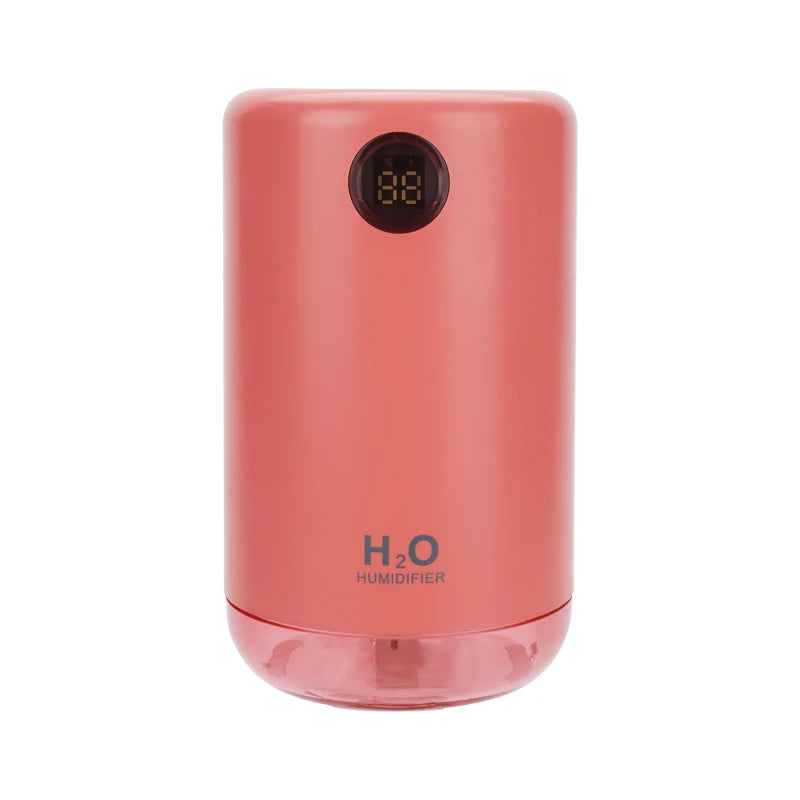 Humidificador de aire ultrasónico inalámbrico, 500 ml, 2000 mAh, portátil, difusor de niebla aromática, batería de larga duración, humidificador de aromaterapia