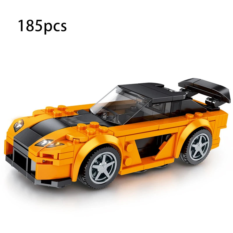 67 models City Racing Car Speed Champions Sports Building Blocks Bricks Classic Rally Super Racers F1 Great Vehicles kits toys
