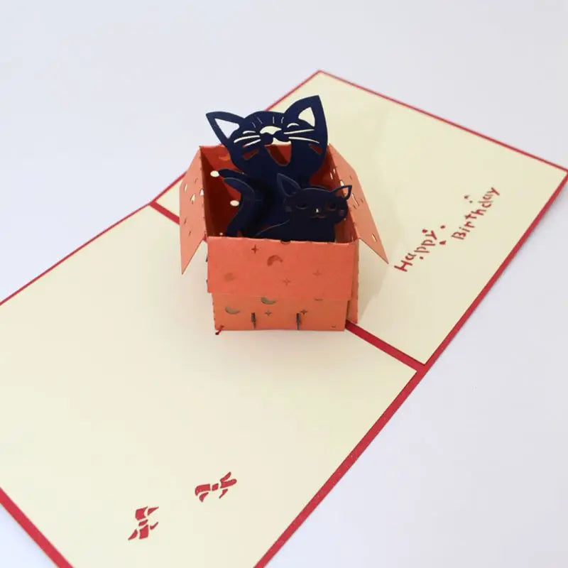 38 Styles 3D Pop Up Greeting Card Love In Hands Birthday Wedding Halloween Christmas Valentines' Day New Year Xmas Kids Gift