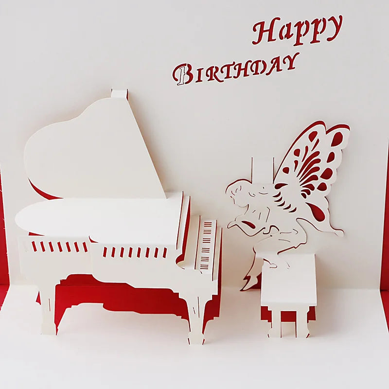 38 Styles 3D Pop Up Greeting Card Love In Hands Birthday Wedding Halloween Christmas Valentines' Day New Year Xmas Kids Gift