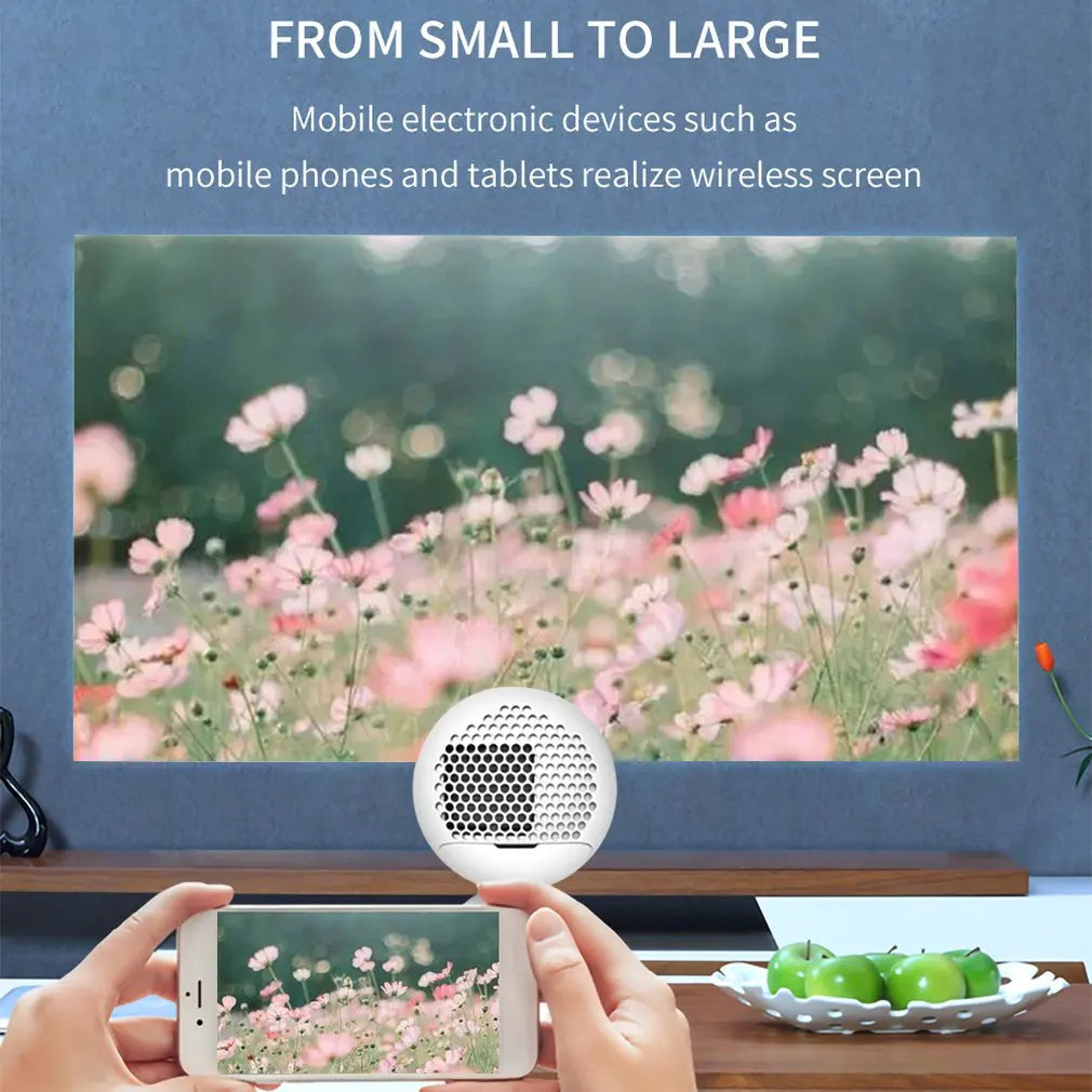 Proyector doméstico YG220 LED Mini proyector portátil con soporte Pantalla de alta definición 1080p Proyector de video para cine en casa