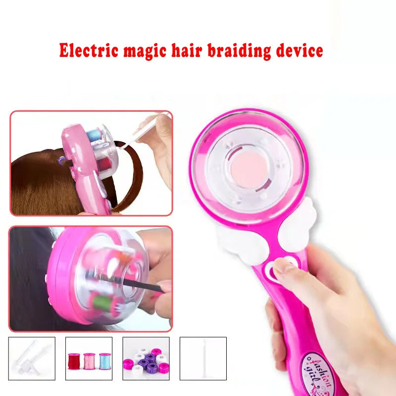 Automatic Hair BraiderElectric DIY Hair Weave Machine Twist Knitting Roll Twisted Braiding Hair Styling Tools Girl Gift