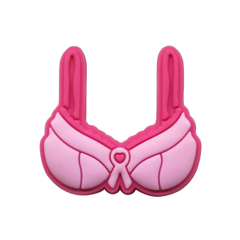 1 breloque pour chaussures en PVC pour filles et femmes, accessoires de maquillage, de rouge à lèvres, de couronne pour talons hauts, adaptés aux sabots, ornements de sandales de jardin