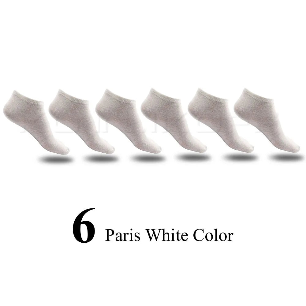6 Pairs/Lot Cotton Socks Thin Breathable Socks High Quality No Show Boat Socks Short Men Women Insert Pads
