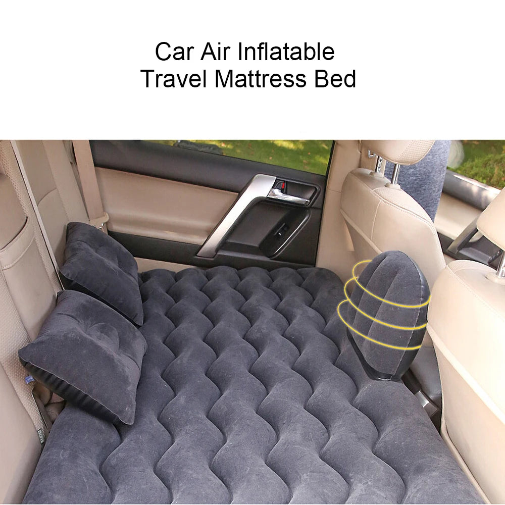 Airbed Household Outdoor Single Double Air Bed Thickened Folding Inflatable Convenient Mattress Sleep Rest for Car SUV Travel