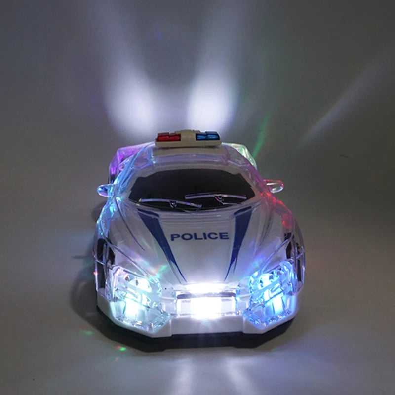 Voiture télécommandée 1/18 RC, jouet cool, éclairage haute vitesse, télécommande sans fil, voiture de police avec lumières 3D, jouets pour enfants, cadeau d'anniversaire pour enfants