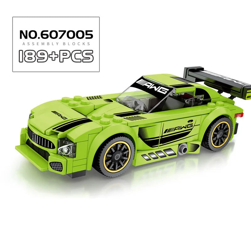 67 models City Racing Car Speed Champions Sports Building Blocks Bricks Classic Rally Super Racers F1 Great Vehicles kits toys