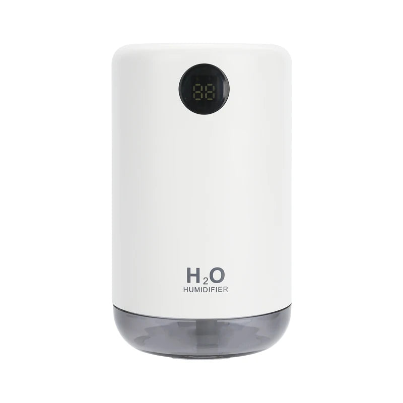 Humidificador de aire ultrasónico inalámbrico, 500 ml, 2000 mAh, portátil, difusor de niebla aromática, batería de larga duración, humidificador de aromaterapia