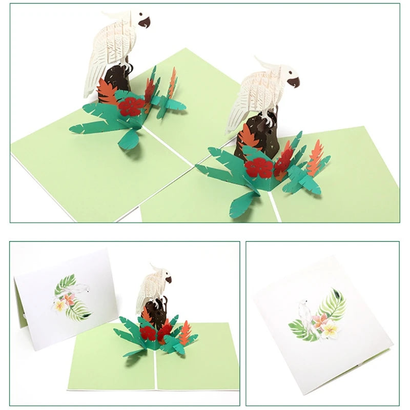 38 Styles 3D Pop Up Greeting Card Love In Hands Birthday Wedding Halloween Christmas Valentines' Day New Year Xmas Kids Gift