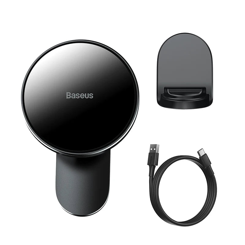 Baseus Car Mount Wireless Charger Magnetic Suction Dashboard Air Outlet Holder Wireless Charging for iPhone 12 13 Series